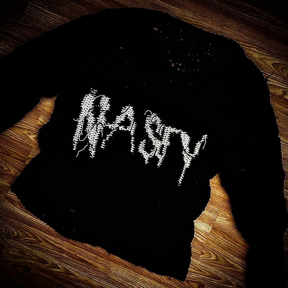 NASTY DISTRESSED EXTREMELY OVERSIZED CROCHET SWEATER